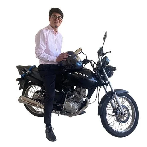 acidente de moto shigueo oda transito direção defensiva